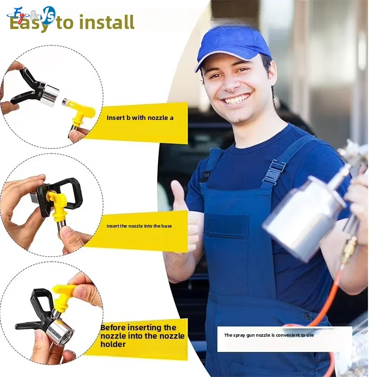 Airless Spray Nozzles Reversible Spray Tip Airless Paint Spray Guns and Airless Sprayer Machine Wear-resistant 215 321 423 517