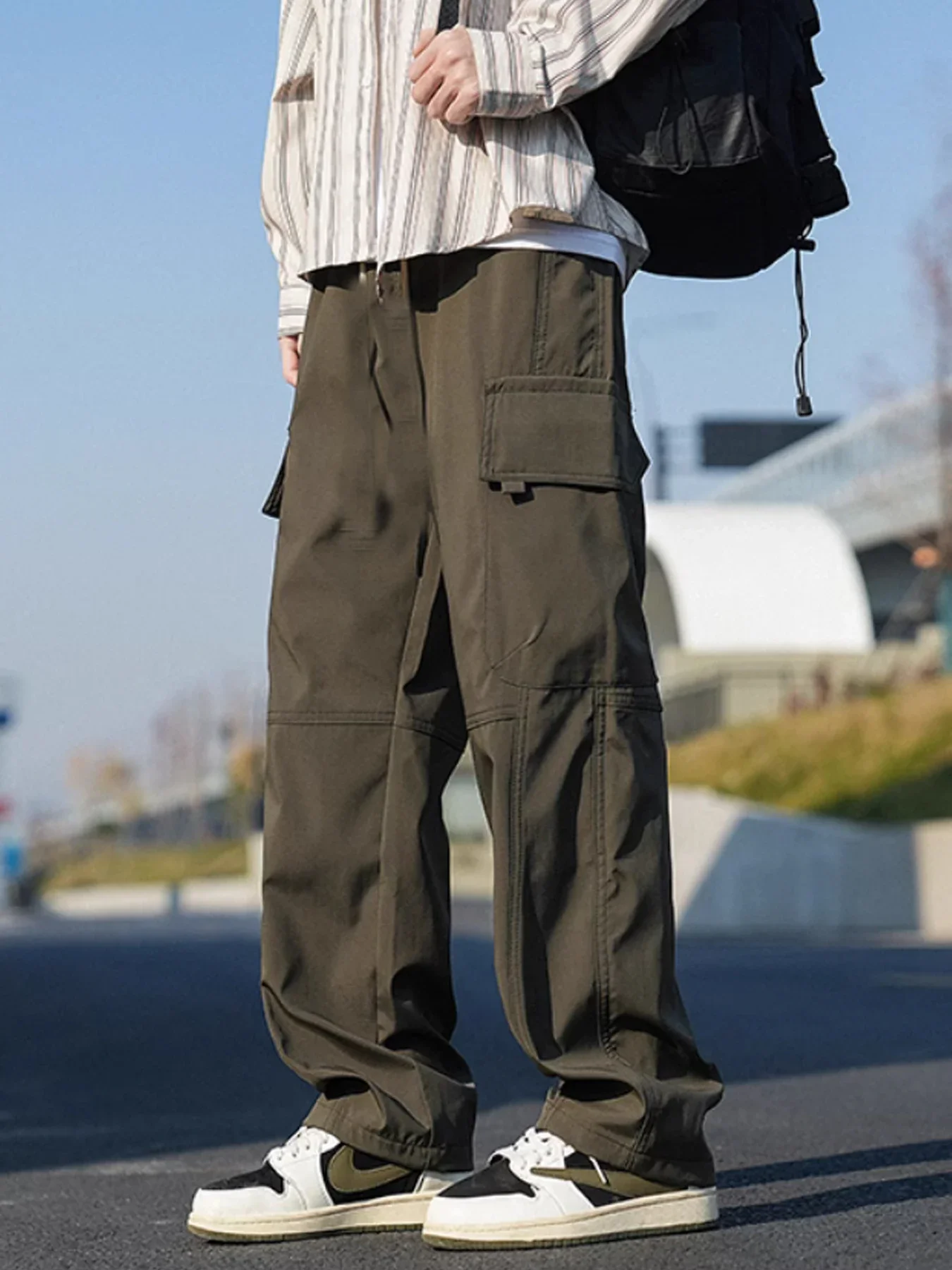 

LIBIELIY новые тактические рабочие брюки мужские уличные брюки-карго водонепроницаемые брюки с несколькими карманами осень-весна уличная рабочая одежда походная футболка