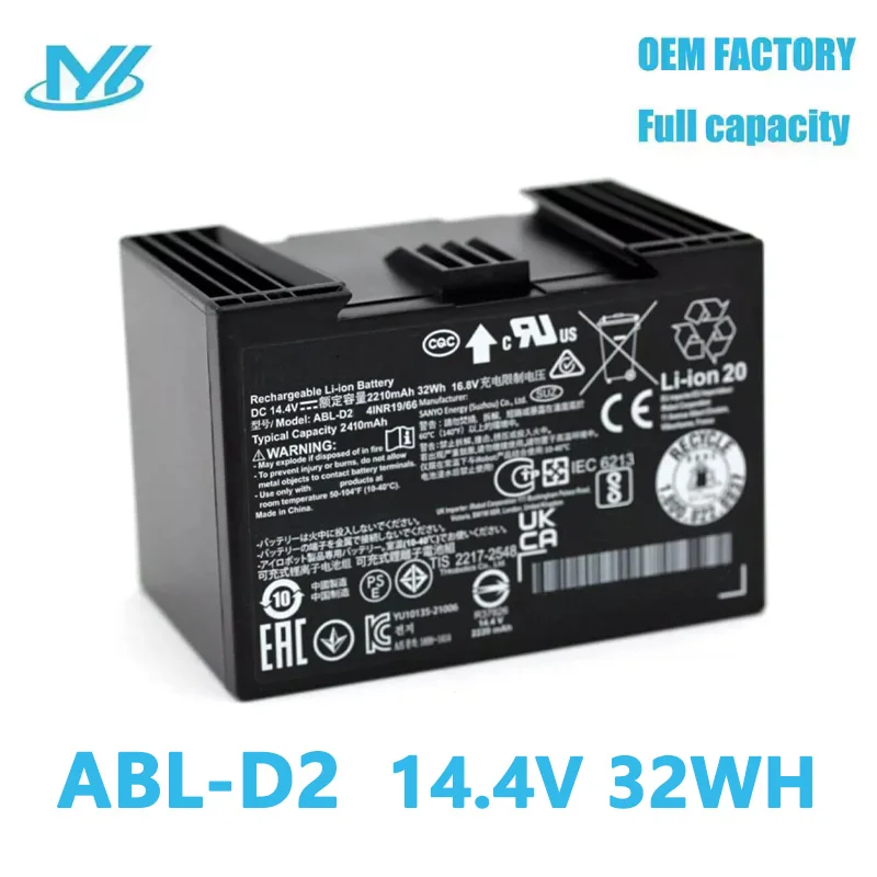ABL-D2 14.4V 32Wh 2200mah for iRobot Roomba j5+ j6+ j7 j8 e5 e6 i1 i2 i3 i4 i5 i6 i7+ i8+ Series for Roomba Combo j5 i5 j7 j8 Se