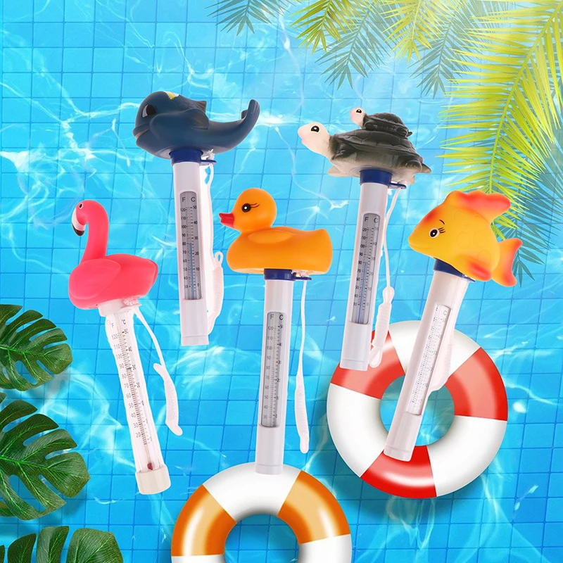 1Pc Swimming Pools Water Temperature Thermomet Fast Accurate Result Floating Cartoon Animal Water Temperature Measure Meter