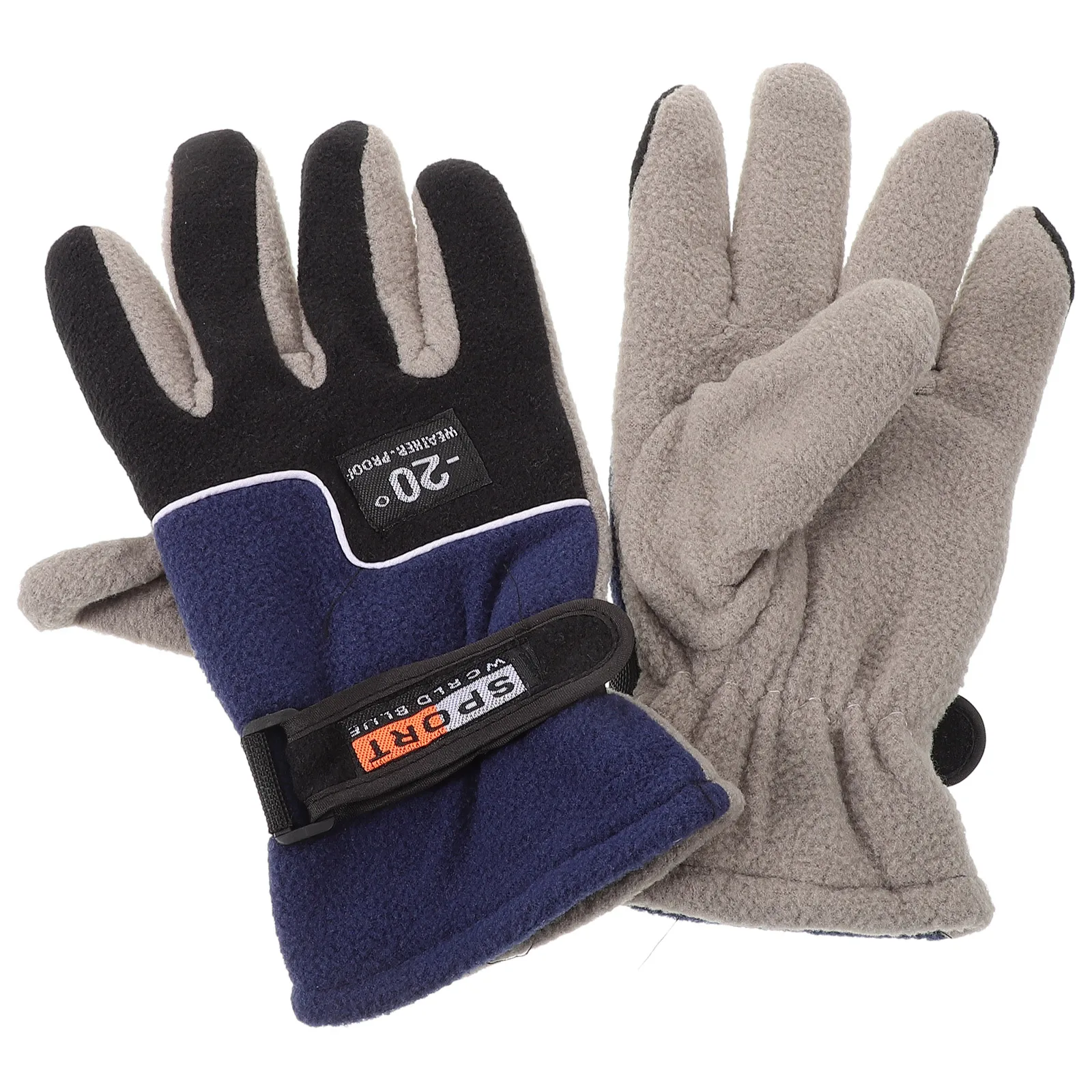 

Outdoor Winter Warm Windproof Cycling Skiing Mens Womens Blue S M L Size Outdoor Riding Winter Bike Gloves Men Cold Weather