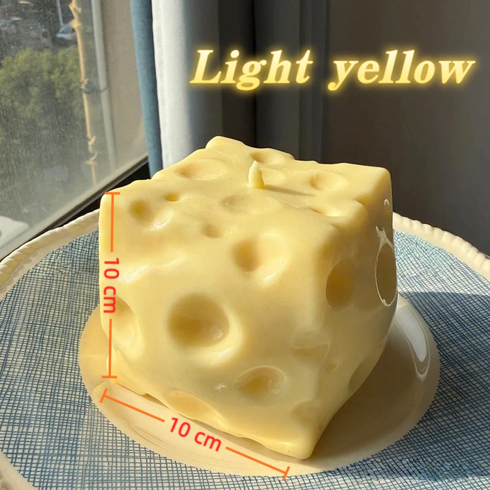 Extragroßer Käse-Fidget-Ball, langsam zurückfedernd, formbar, Entspannungsspielzeug, realistisches Riesen-Quetschspielzeug, Heimdekoration für Erwachsene – Detail 1
