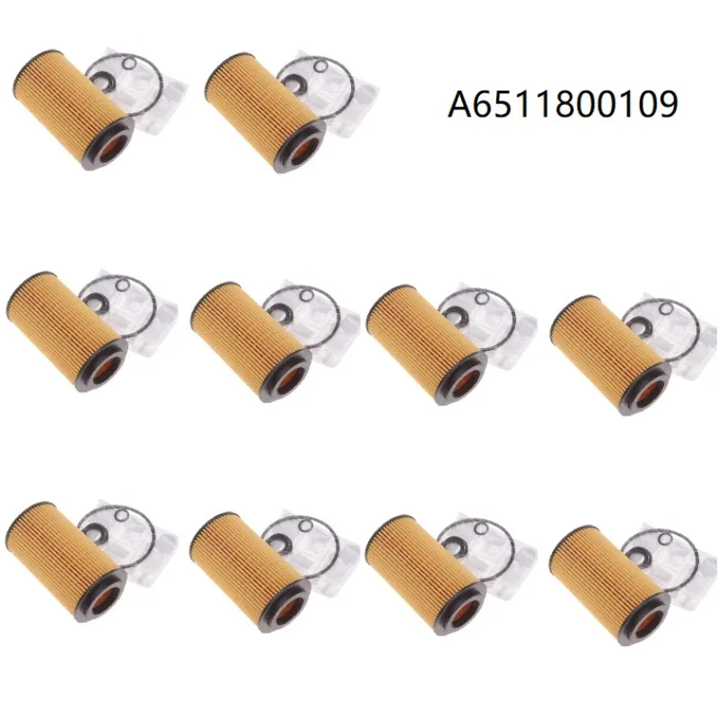 10шт А 6511800009   Масляный фильтр для Mercedes Benz W204 W205 W212 A180 B200 C200 E250 CDI CLA CLS GLA GLC GLK OM651 A 6511800009