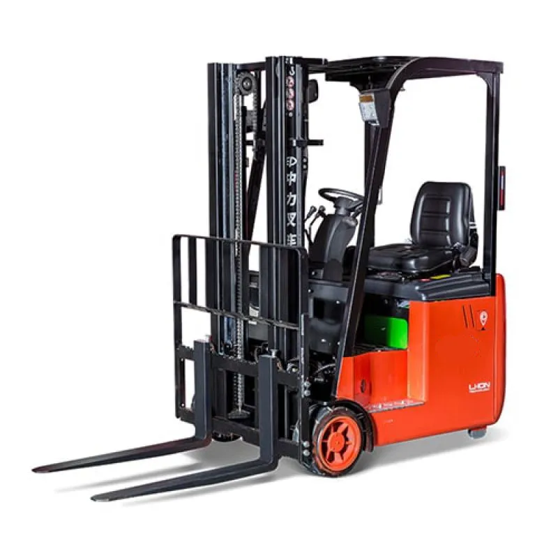 0.5-1.5 Ton Lithium Battery Handling Forklift 3-Wheel Heavy Duty Pallet Forklift for Industrial Warehouse Material Handling