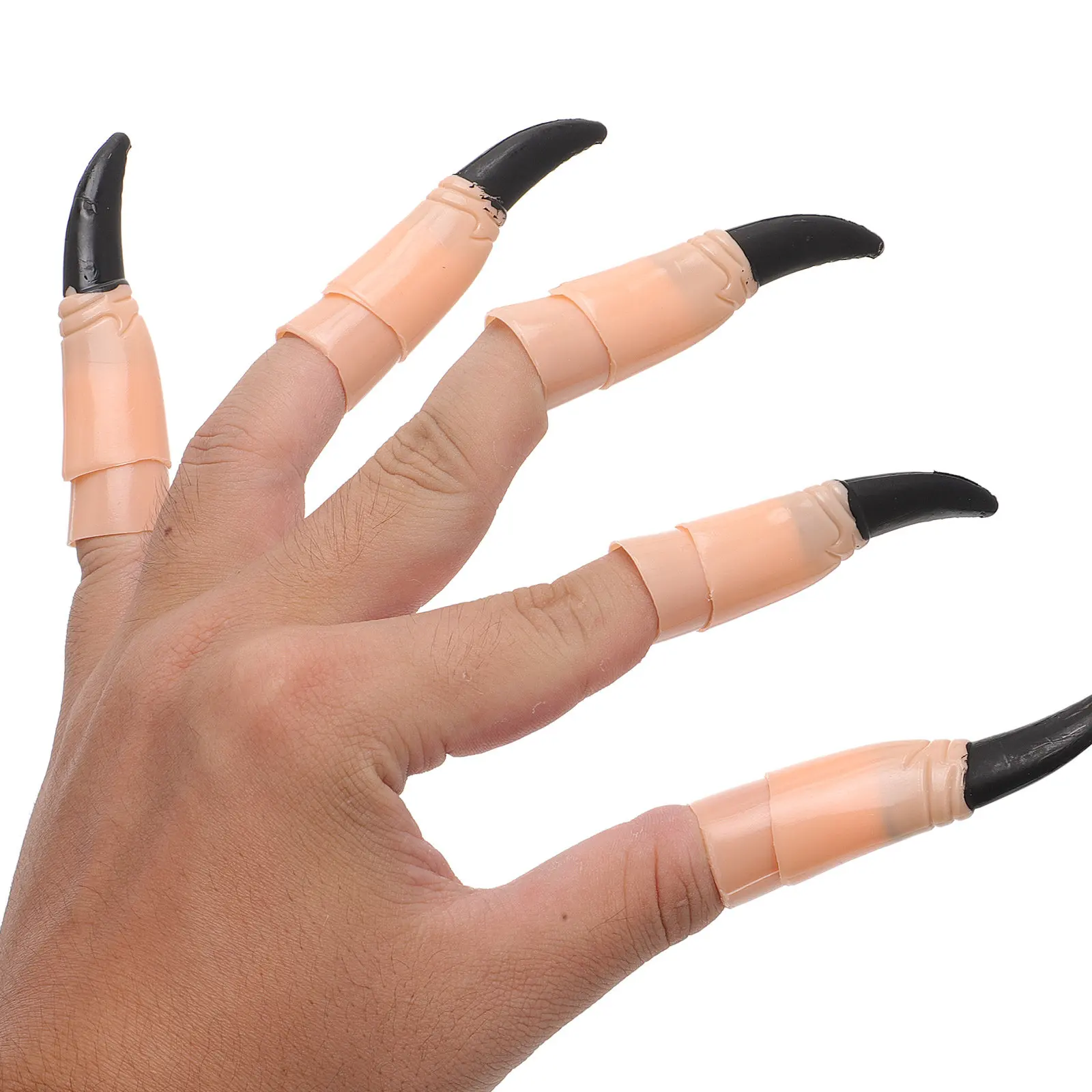 

10Pcs Zombie Fingernails 6Cm Long 2Cm Diameter One Size Fits Most Witch Fingernails Halloween Masquerade Cosplay Props