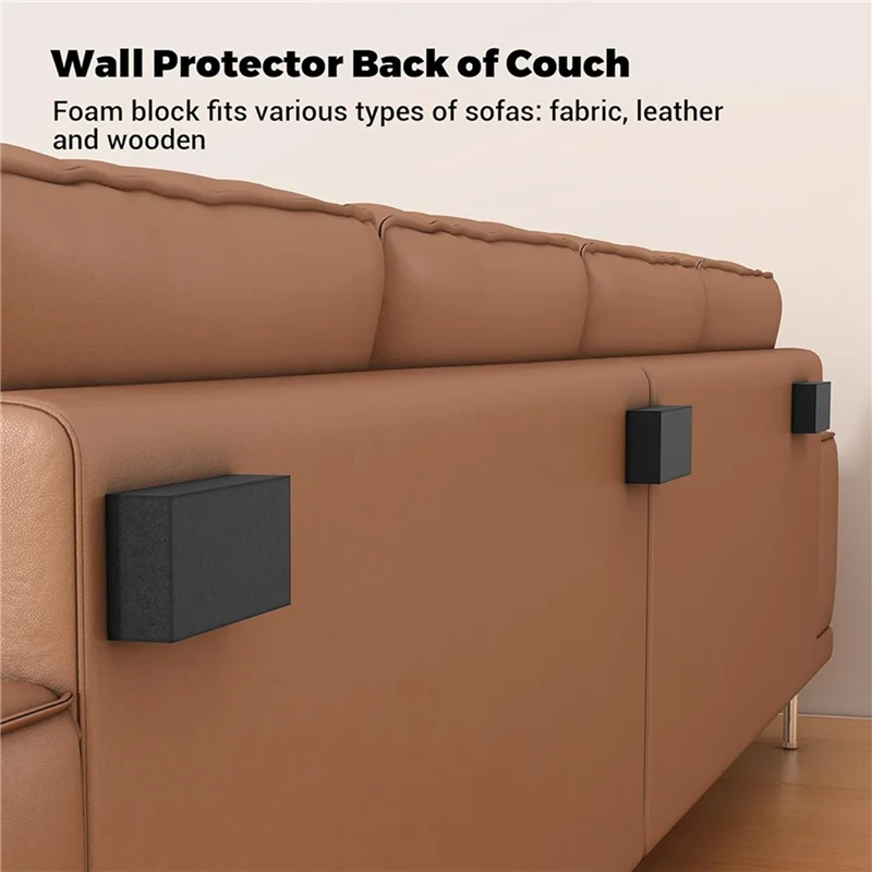 A03F-40Pcs Furniture Wall Protectors, EVA Foam Headboard Stoppers For Wall, Bed Stoppers For Headboard, Headboard Bumper
