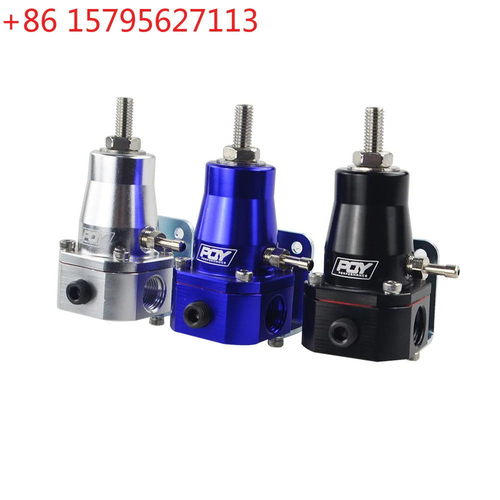 

Modified auto parts fuel pressure regulator to adjust pressure 14-36PSI with fuel gauge to AN6 connector conversion
