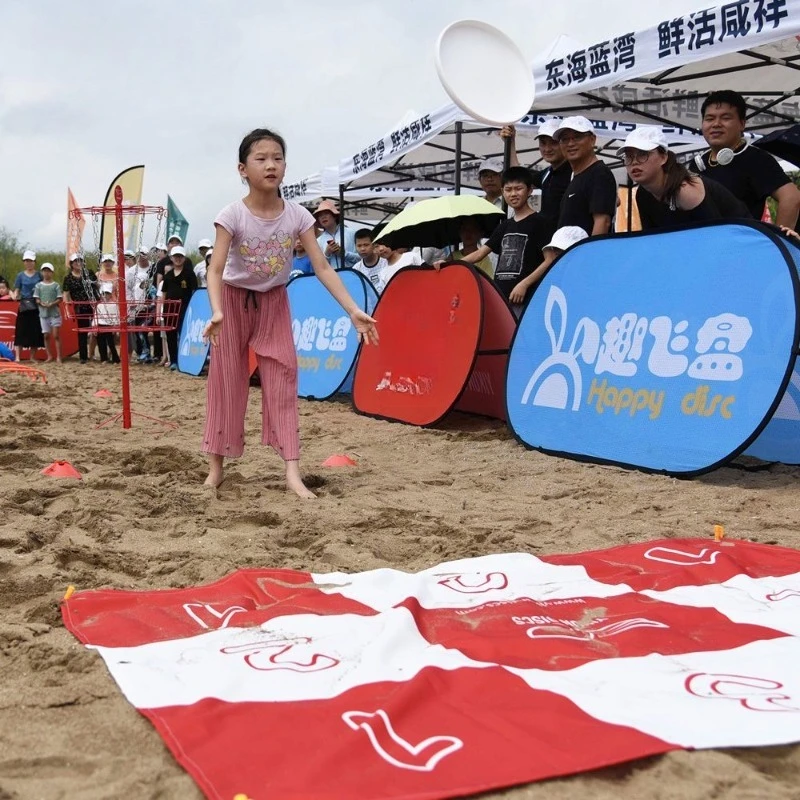 Frisbee target placement, throwing game props, activity equipment, entertainment, sub-team building