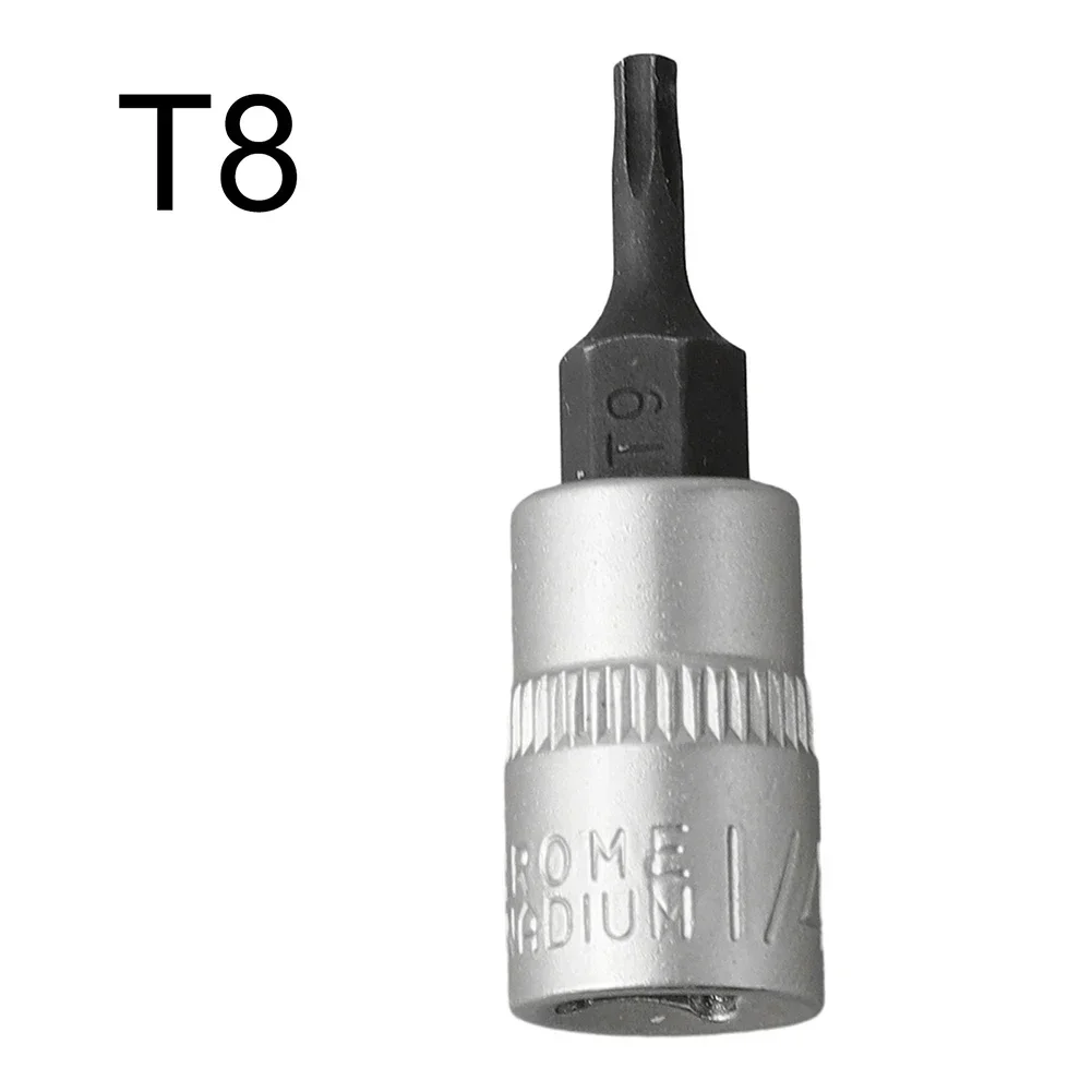 Juego de brocas Torx T8, T15, T20, T25, T27, T30, T40 para taller de reparación de fábrica, trabajo de reparación de muebles para el hogar, 1/4 pulgadas, 1 Juego