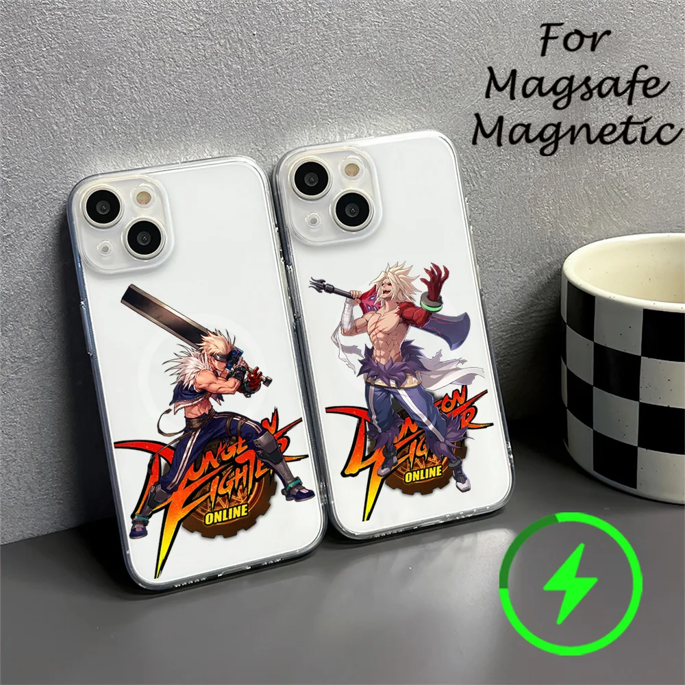 Game D-Dungeon Fighter Online Phone Case For IPhone 15 14 13 12 11 Transparent Magnetic Suction Cover