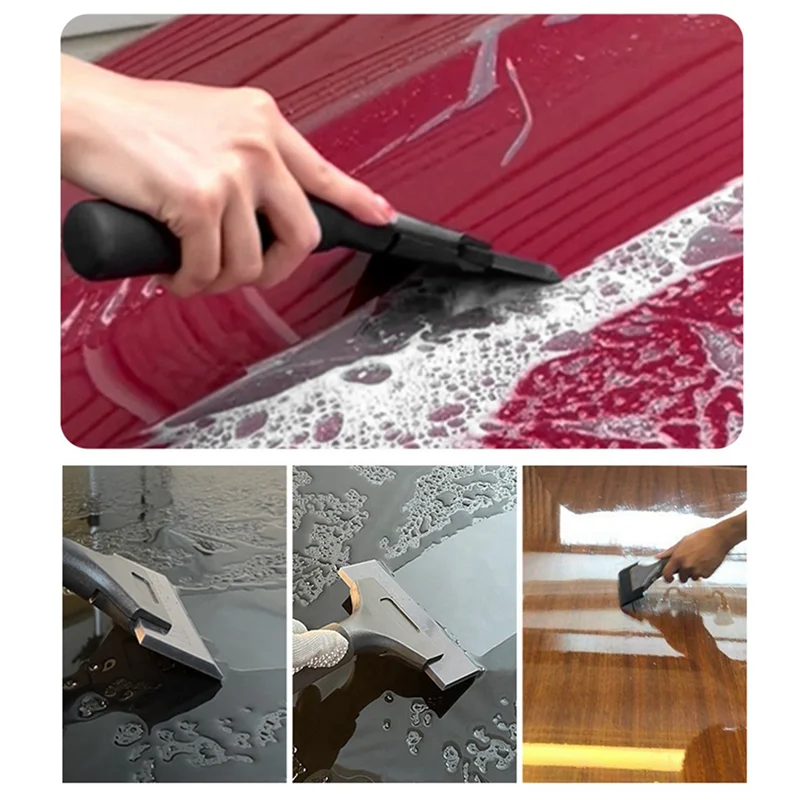 AC88-อลูมิเนียมรถฟิล์มการประยุกต์ใช้เครื่องมือสั้น Scraper ยางนุ่ม Scraper Water BOARD รถฟิล์ม