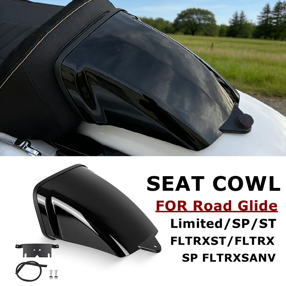 for-harley-touring-cvo-road-street-glide-st-fltrxse-flhxse-2023-2025-motorcycle-rear-passenger-seat-cowl-cover-camel-hump-cover