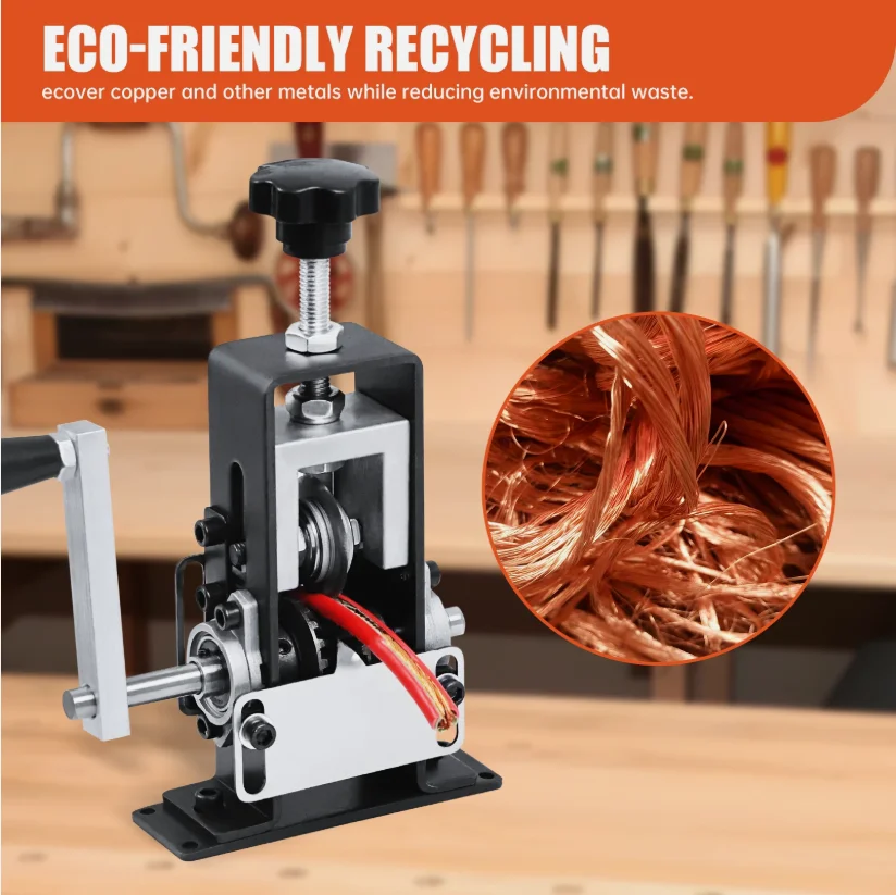 소형 전선 스트리퍼, 사용된 구리선 스트리핑을 위한 도구 수동 와이어 스트리핑 기계 드릴 구동 핸드 크랭크