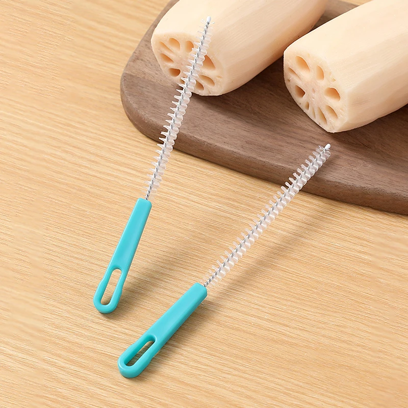 2pcs Multifunctional Cleaning Brush Straw Bottle Brushes Cleaner Steel Wire Wash Drinking Straws Feeding Bottle Brush