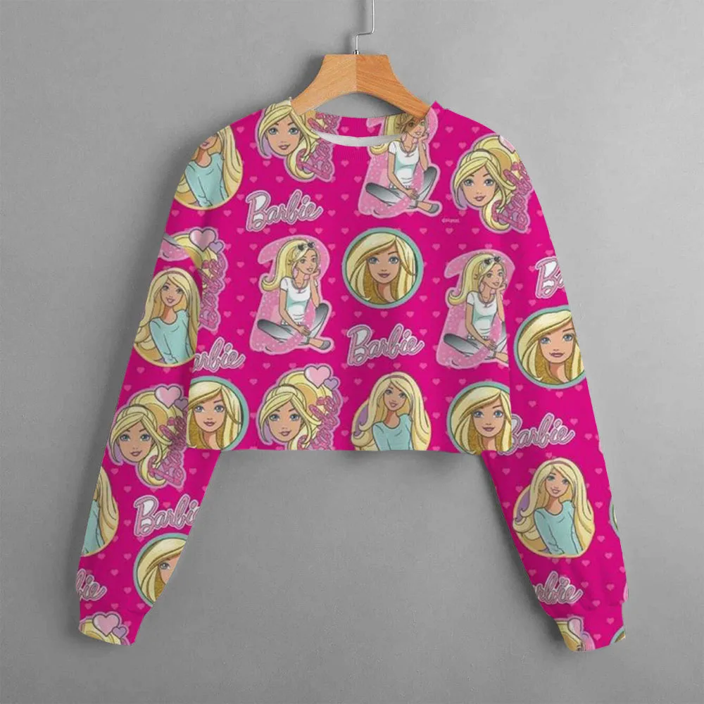 Moda, czas wolny, zabawa Barbie bluza z kapturem dla dzieci Barbie Anime bluza z nadrukiem 3D dziewczęcy sweter śliczny top