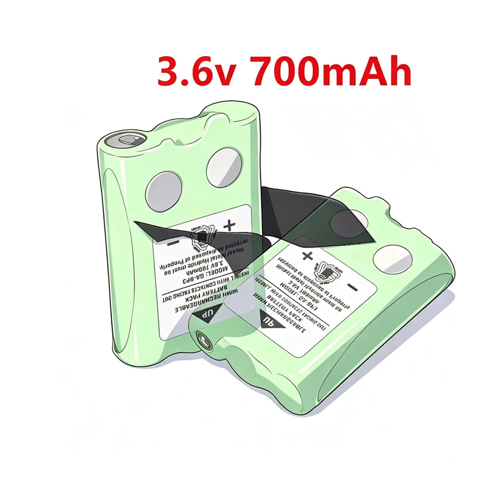 1/2/5pcs GA-BP3 for Cobra PR145/150 /155G Walkie-Talkie 2-Way Radios 3.6V 700mAh nimh battery for Cobra GA-BP3
