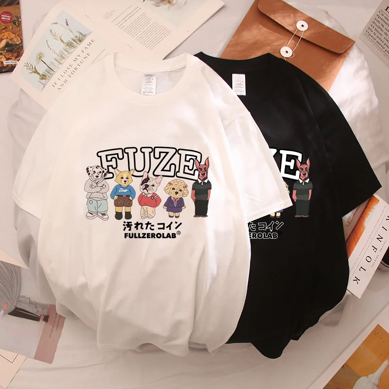 المرأة السترة قميص طباعة Harajuku ملابس الفتيات الشارع ارتداء الملابس قمم الكرتون الزي Kawaii الإناث لطيف الجرافيك تي شيرت