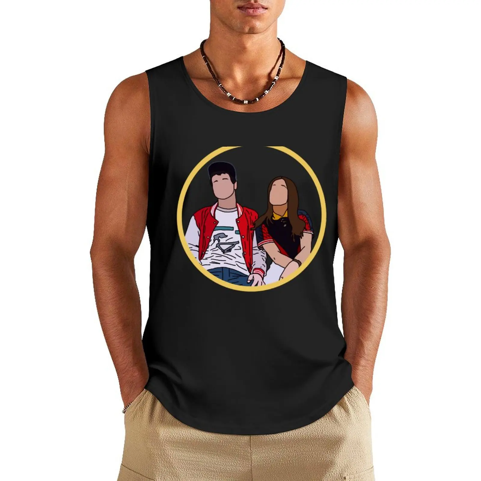 

lawrence the white Tank Top gym t-shirts sleeveless shirt man gym mens designer clothes fashion 2025 man