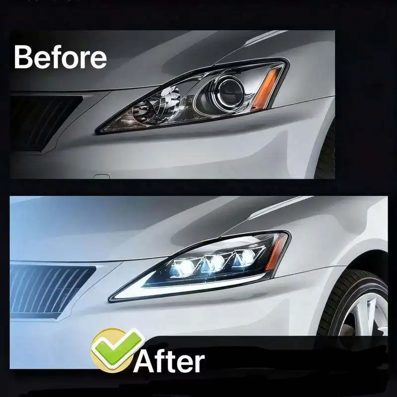 

Комплект из 2 светодиодных передних фар с анимацией запуска и ДХО для Lexus IS IS250/IS250C IS350 IS350C IS220d 2006-2012 гг.
