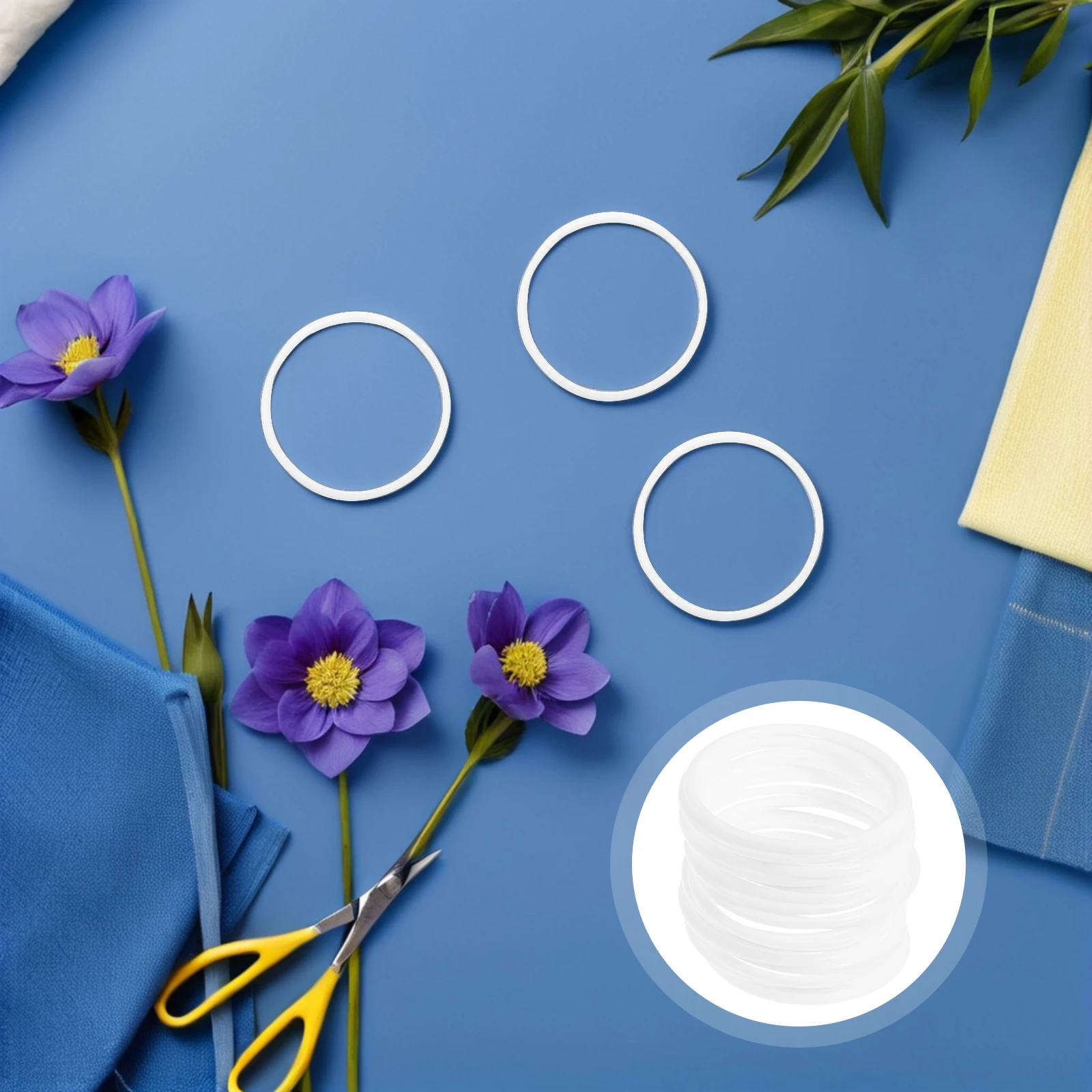 

30Pcs Embroidery Plastic Frame Cross Stitch Hoop Alternative DIY Craft Ring for Needlework Supply Dream Catcher Accessories