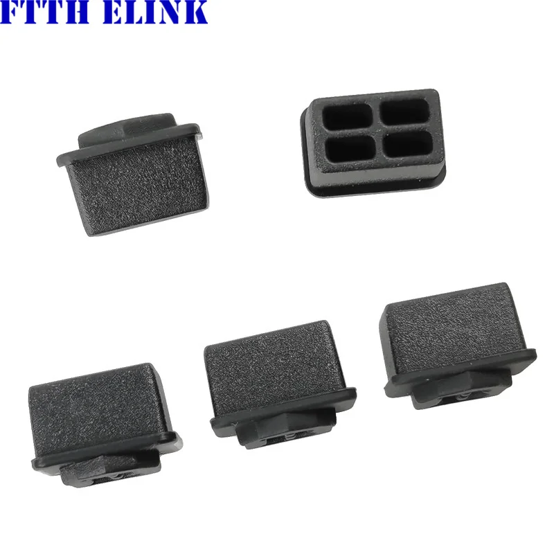 SFP dust cap for SFP transceiver switch port dust cover black silicone ftth protective plug free shipping ELINK 100pcs