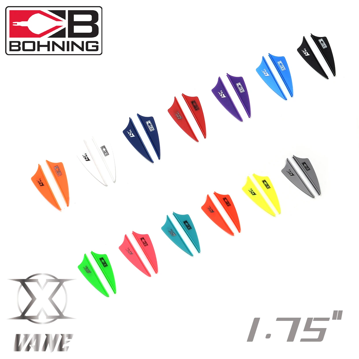 

Высококачественные резиновые оперения Bohning&ArcheryLove X Vane 1,75 дюйма, 50/100 шт., для стрел рекурсивных/блоковых луков и арбалетов, DIY