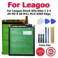 XDOU BT-5001 BT-5701 BT-518 BT-6009 BT-6202 BT-401P Battery For Leagoo Shark Alfa Elite 1 3 4 Z6 M5 8 S8 M11 M13 5000 Edge