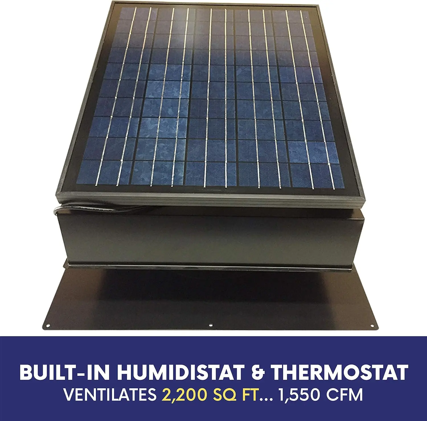 Solar 30 Watt/ 38V Roof Mount Solar Attic Fan