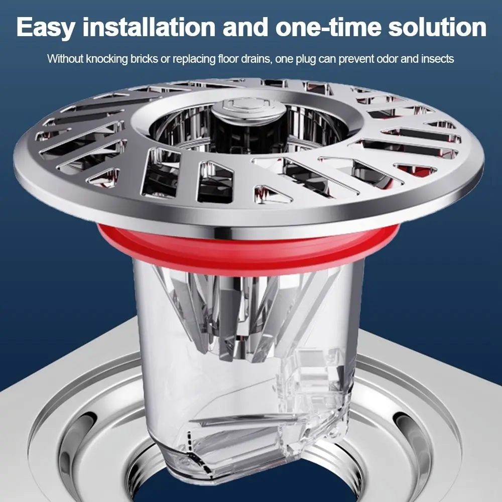 Anti Odor Floor Drain Core Insect Proof Removable Basin Drain Filter Easy Install Odor Control Sewer Strainer Plug