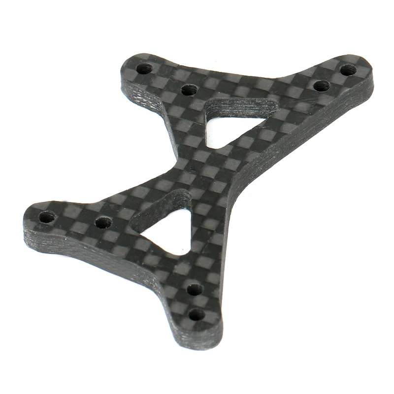 KYX Racing Carbon Fiber Front Shock Tower Wing Stay Upgrades for 1/18 RC Crawler Car LOSI Mini-B Brushed Mini-T Buggy