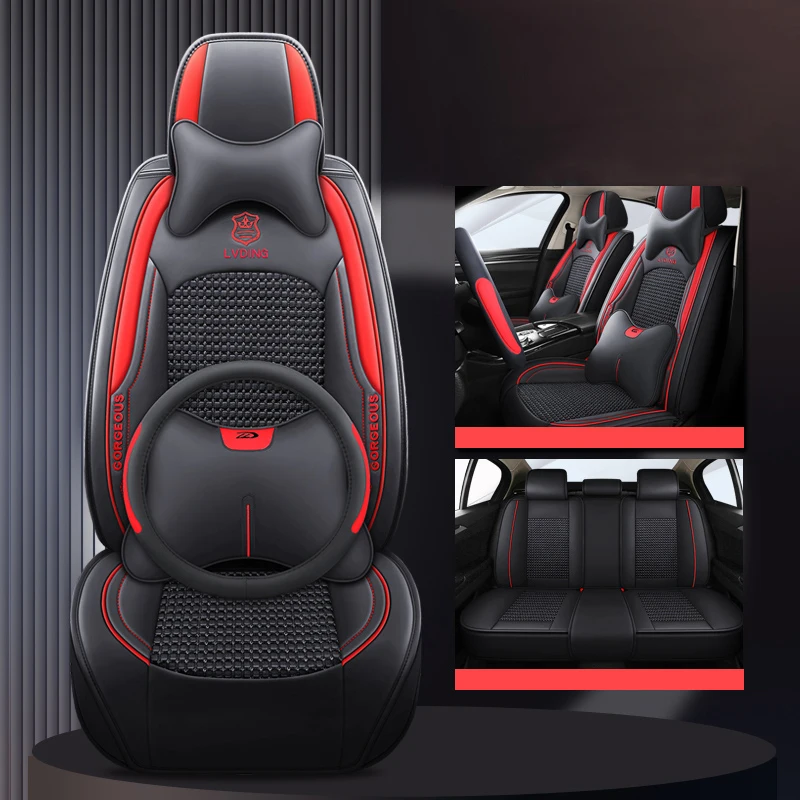 

Universal Car Seat Covers For Toyota Raize Yaris Cross Wish Hilux Prius Peugeot 307 307 SW Auto Accesorios Breathable Comfort