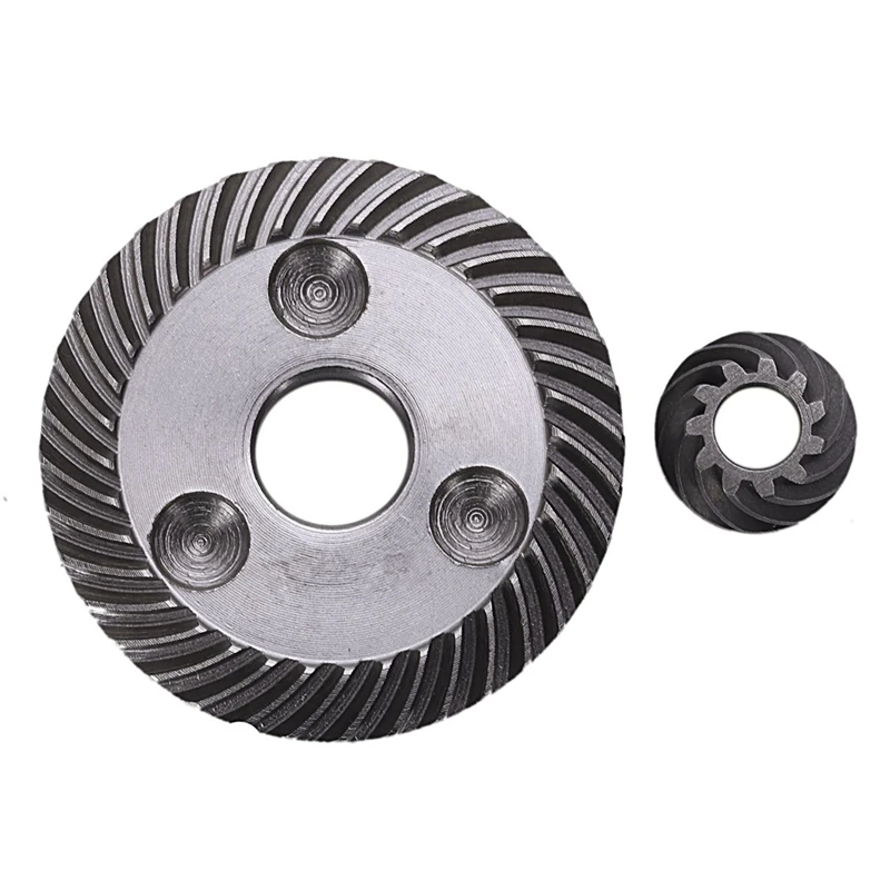 2X Dark Gray Spiral Set Conical Gear For Makita 9523 Angle Grinder