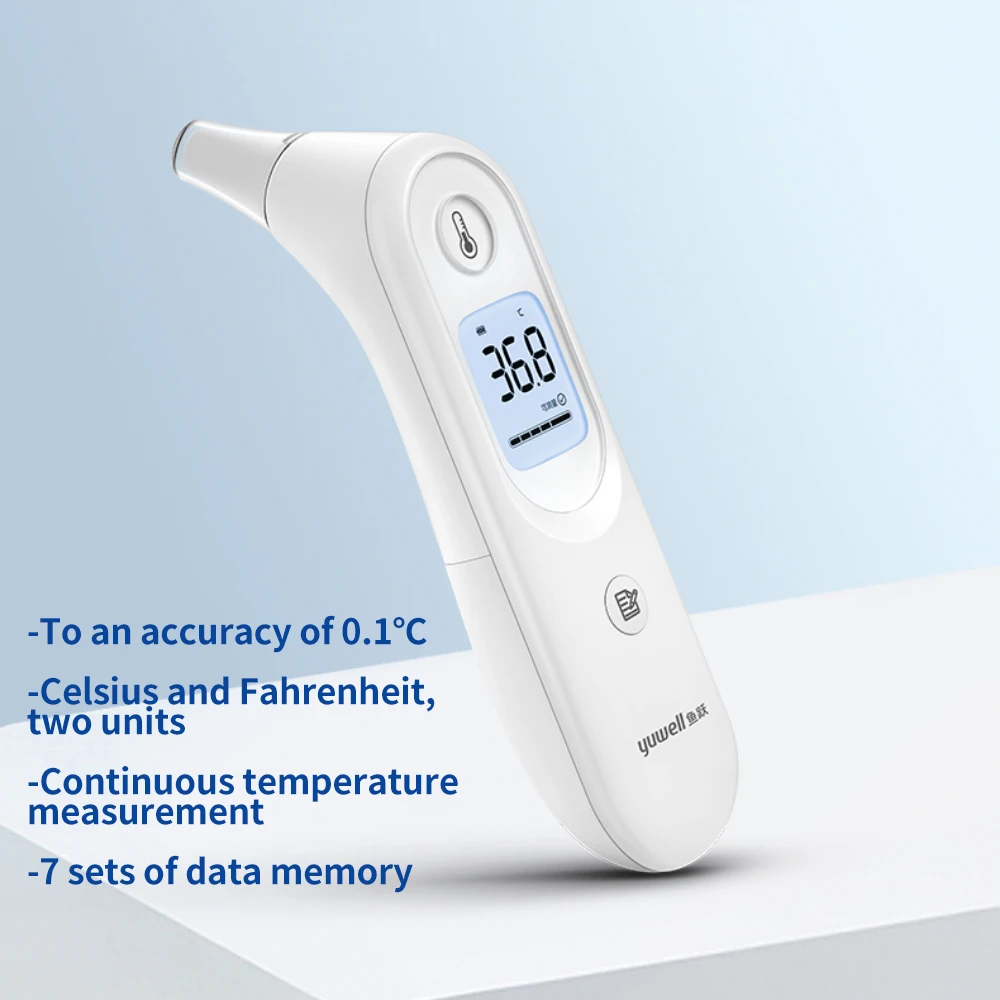 ميزان حرارة الأذن الرقمي للبالغين والأطفال، ميزان حرارة دقيق للحمى بالأشعة تحت الحمراء، قياس درجة الحرارة مئوية فهرنهايت #6