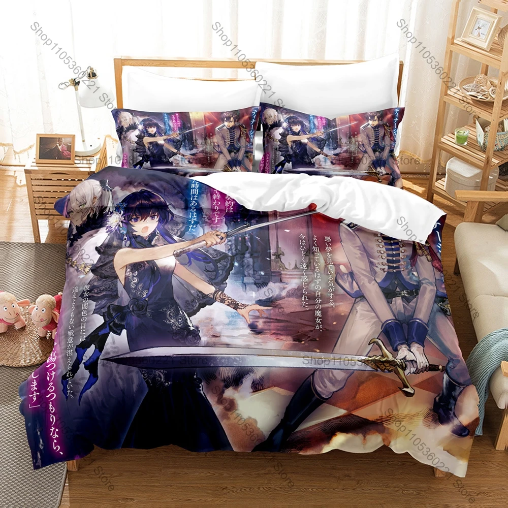 

Unnamed Memory 3PCS Bedding Set Tinasha Oscar Print Soft Microfiber Duvet Cover Pillowcase Witch & Prince Theme
