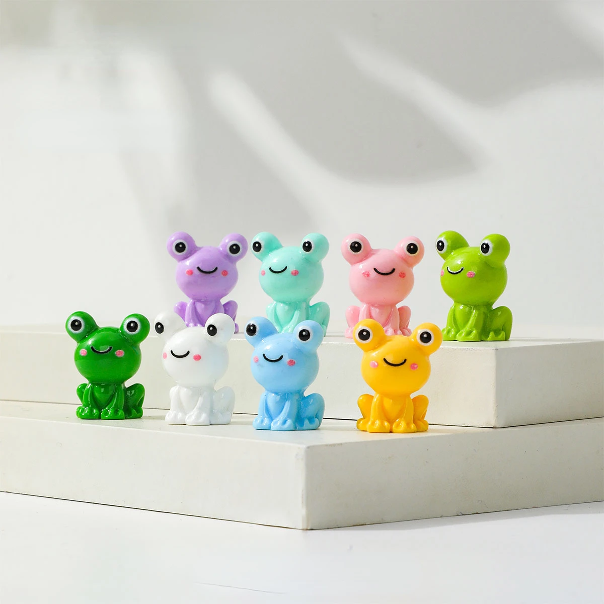 50/100pc Resin Mini Frogs Figurines Green Little Small Miniature Tiny Frog Bulk To Hide for Fairy Garden Decoration Potted Decor