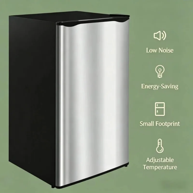 Compact Electric Portable Skincare Refrigerator - 1 Door Freezer for Home, Hotel, Car, RV and Outdoor Use