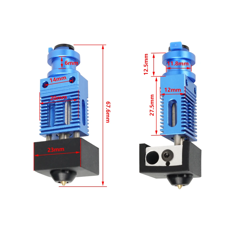 High Quality Hotend Print Head MK8 Extruder Kit J-head Hot End For Creality CR10 Ender 3 S1 CR10S Pro CR-6 SE 3D Printer Parts