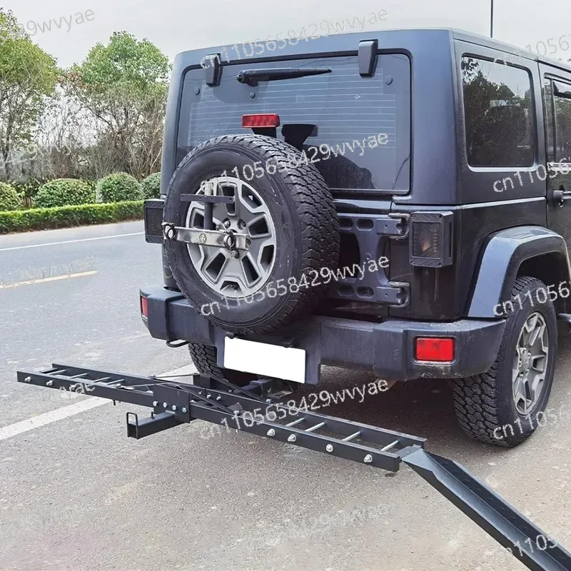 A New Anti Tilt Locking Load Ramp for Heavy-duty Steel Motorcycle Bike Frames Suitable for 2-inch Pipes