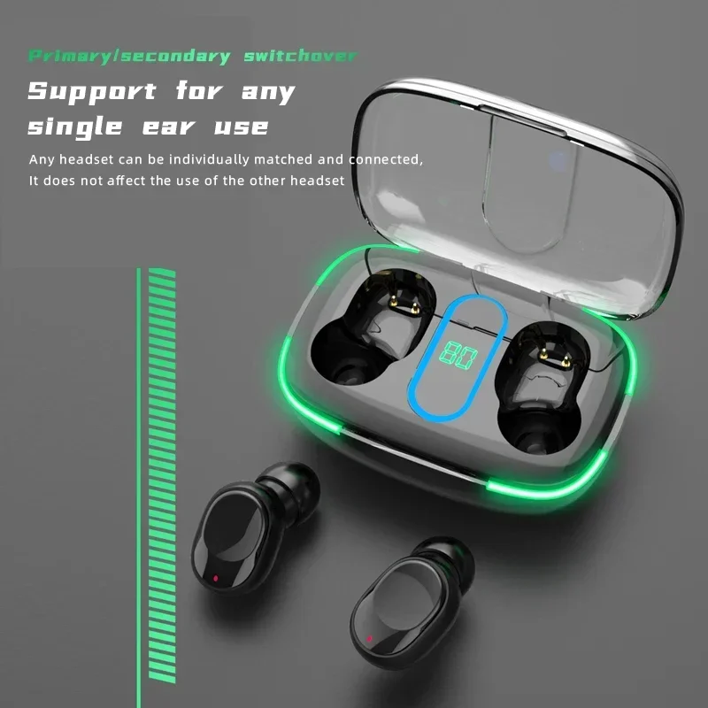 Y90 TWS Bluetooth Earphone 5.3 Wireless Headset IPX7 Waterproof Bass Earbuds Wireless Stereo Headphone Sport Gaming Earclips New