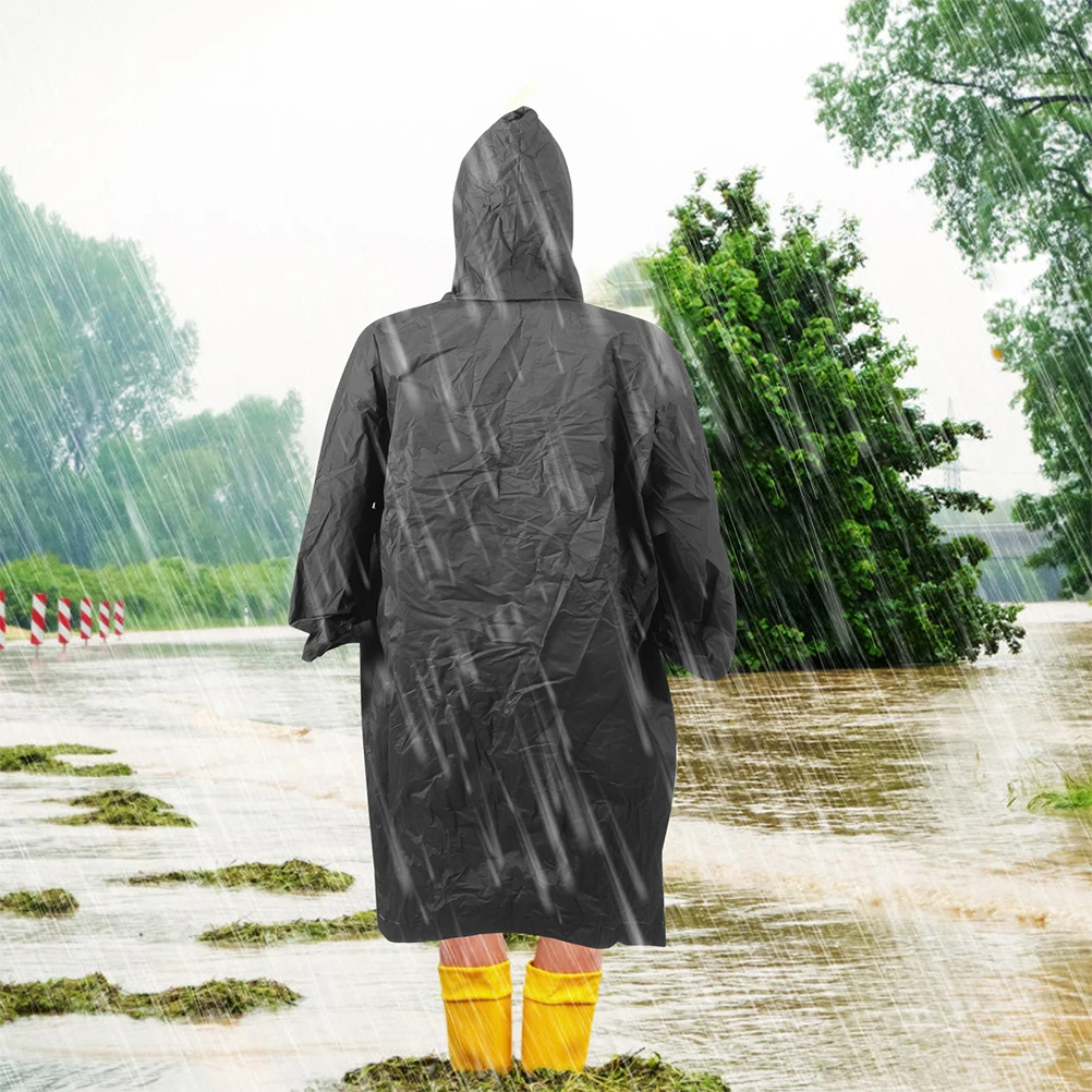 

2 Pcs Thickened Long Raincoat Waterproof Poncho Men Jacket Adult Mens Emergency Ponchos Eva Work Hooded