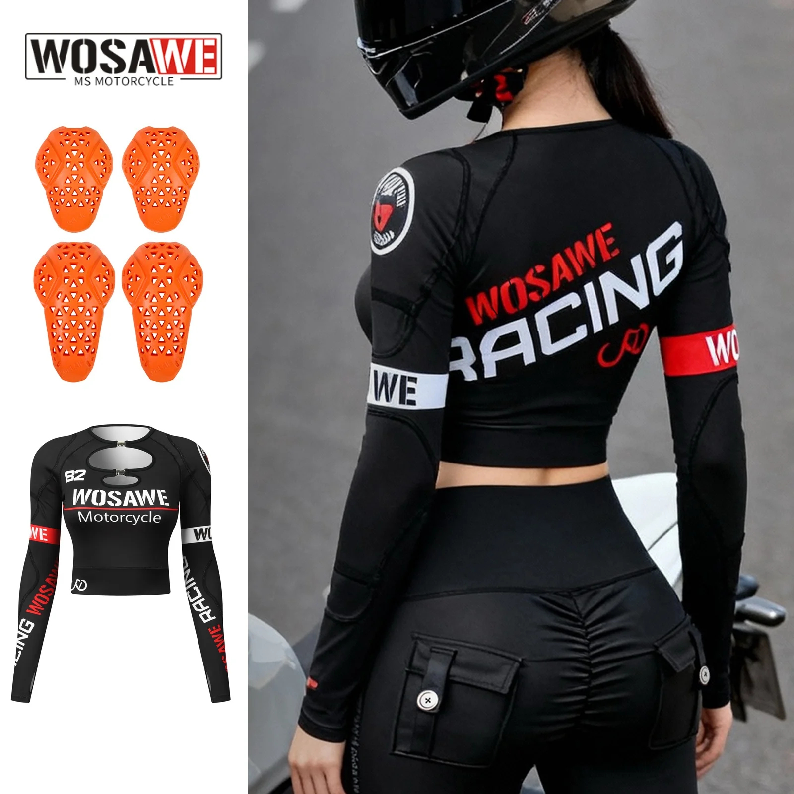 veste-de-moto-pour-femmes-wosawe-hautement-elastique-et-respirante-a-manches-longues-avec-protections-pour-les-epaules-et-les-coudes