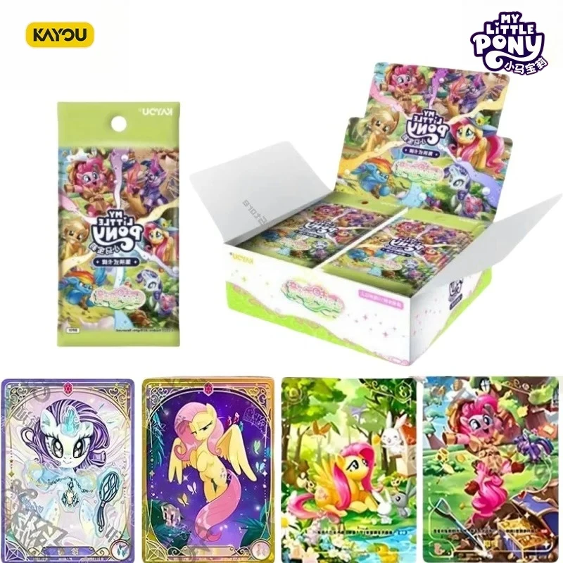

KAYOU My Little Pony TCG Rainbow Series Booster Box Официальные герметичные игральные карты MLP Аниме Коллекционный подарок для детей, девочек, фанатов