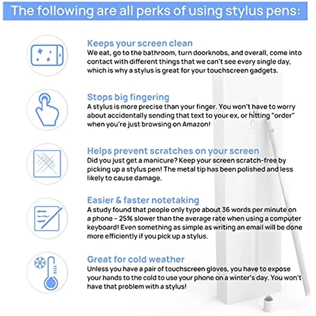 قلم ستايلس لقلم أبل متوافق مع iPad 2/3/4/5/6/7/8 Generation Pro 9.7/10.5/11/12.9 Air 1/2/3/4 Mini 1/2/3/4 #5