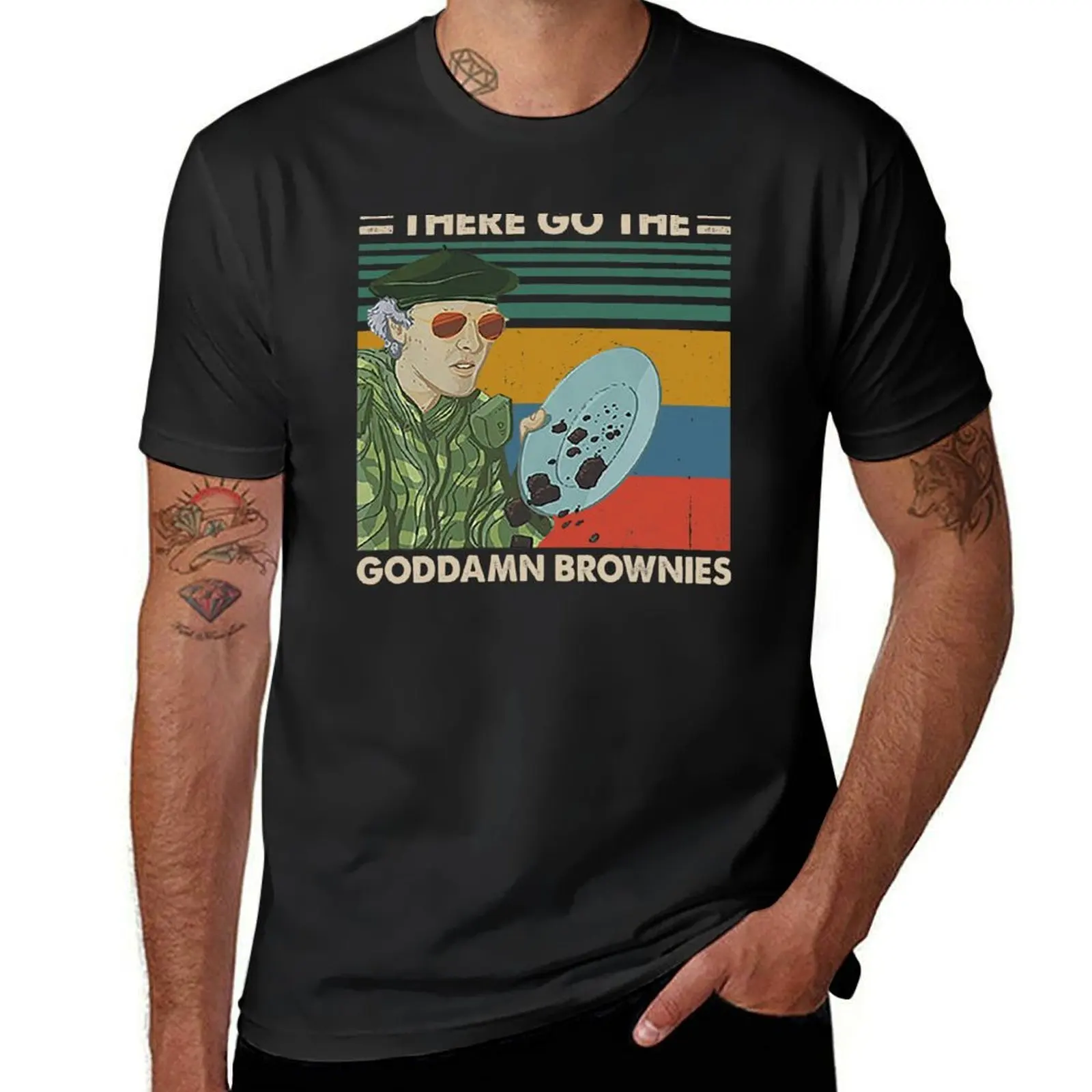 

There Go The Goddamn Brownies T-Shirt blanks anime clothes cute tops t shirts men