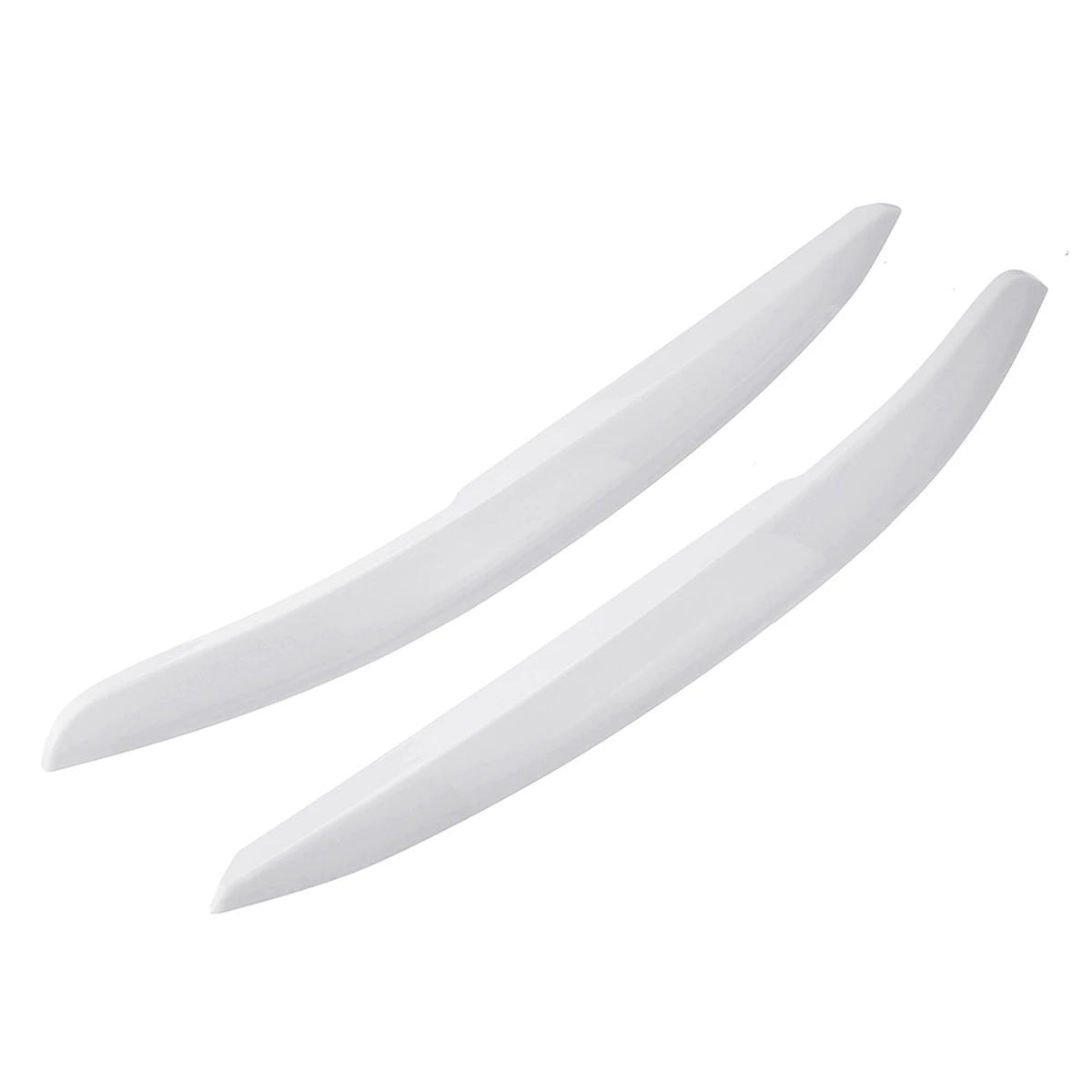ABTU-1 Pair Car Headlights Eyelids Eyebrow ABS Trim Stickers Cover For -POLO MK5 2011-2018 Accessory Car Styling White