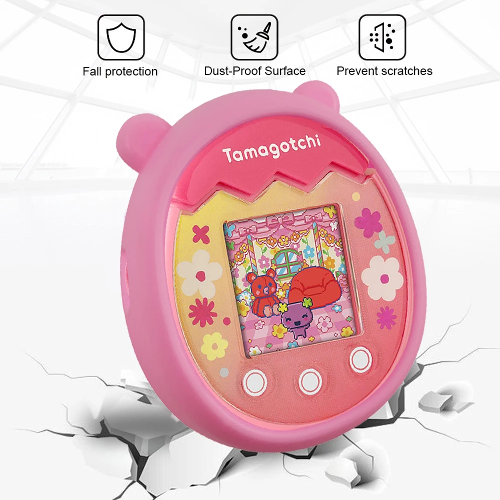 Silicone Full Protector Cartoon Mouse Shaped Virtual Electronic Digital Pets Machine Protector Scratch Proof for Tamagotchi Pix