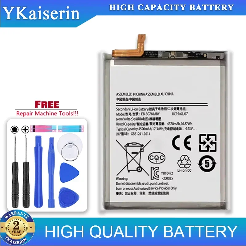 Ykaiserin 4500Mah Replacement Battery EB-BG781ABY For Samsung GALAXY S20 FE 5G A52 G780F