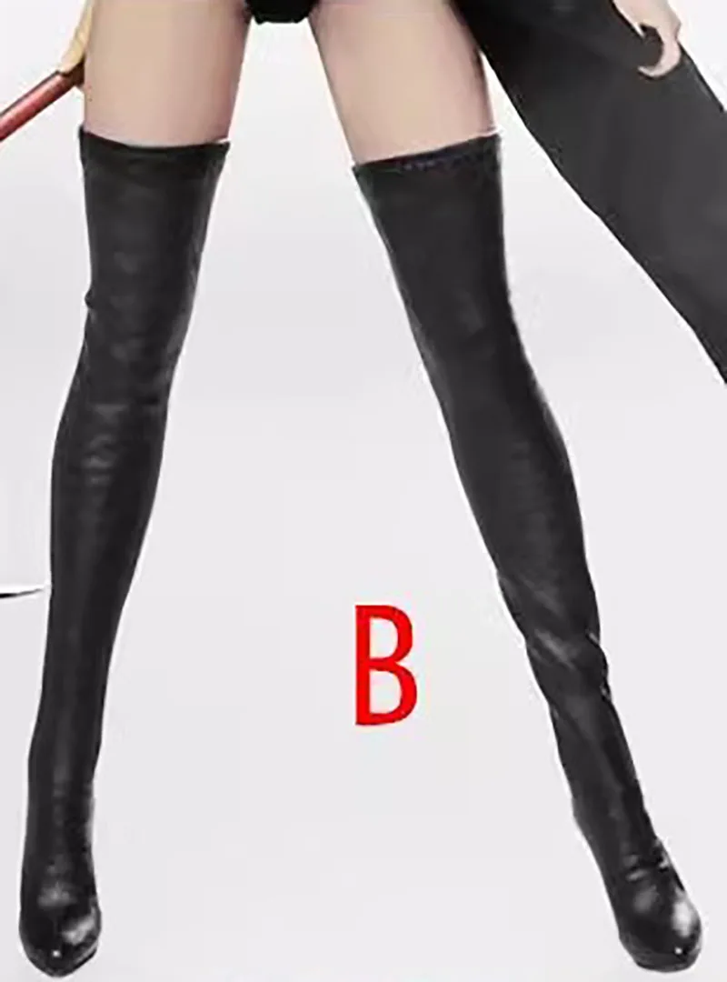 En Stock, escala 1/6, soldado femenino, tacones altos de cuero, zapatos huecos, modelo apto para muñecas de cuerpo de figura de acción TBL PH JO de 12 pulgadas