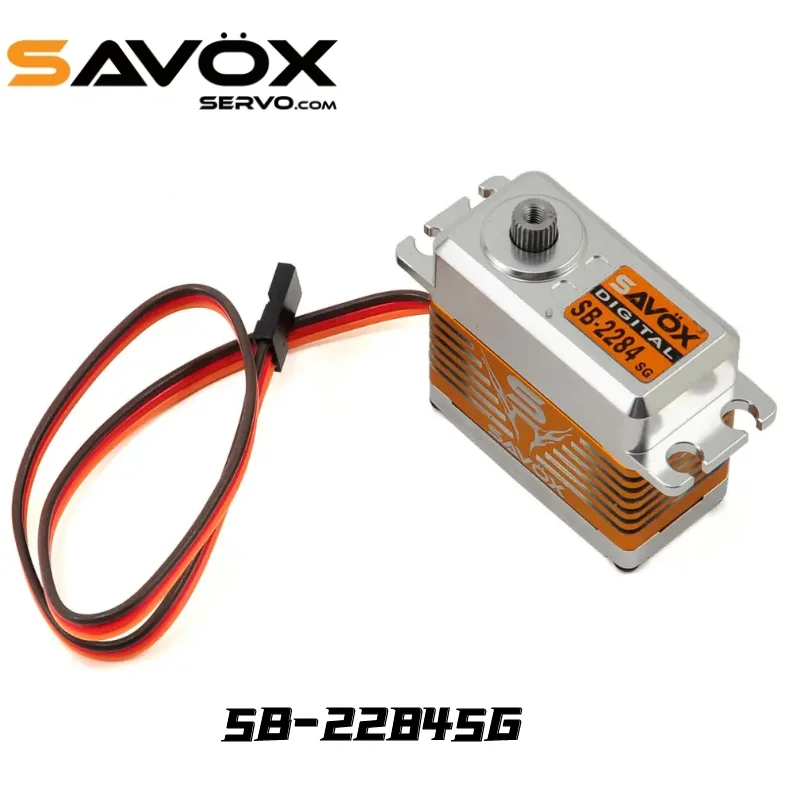 Original SAVOX  SB-2284SG High Torque Brushless Steel Gear Digital Servo 6-7.4V High Voltage RC Heli Cyclic Applications Cars