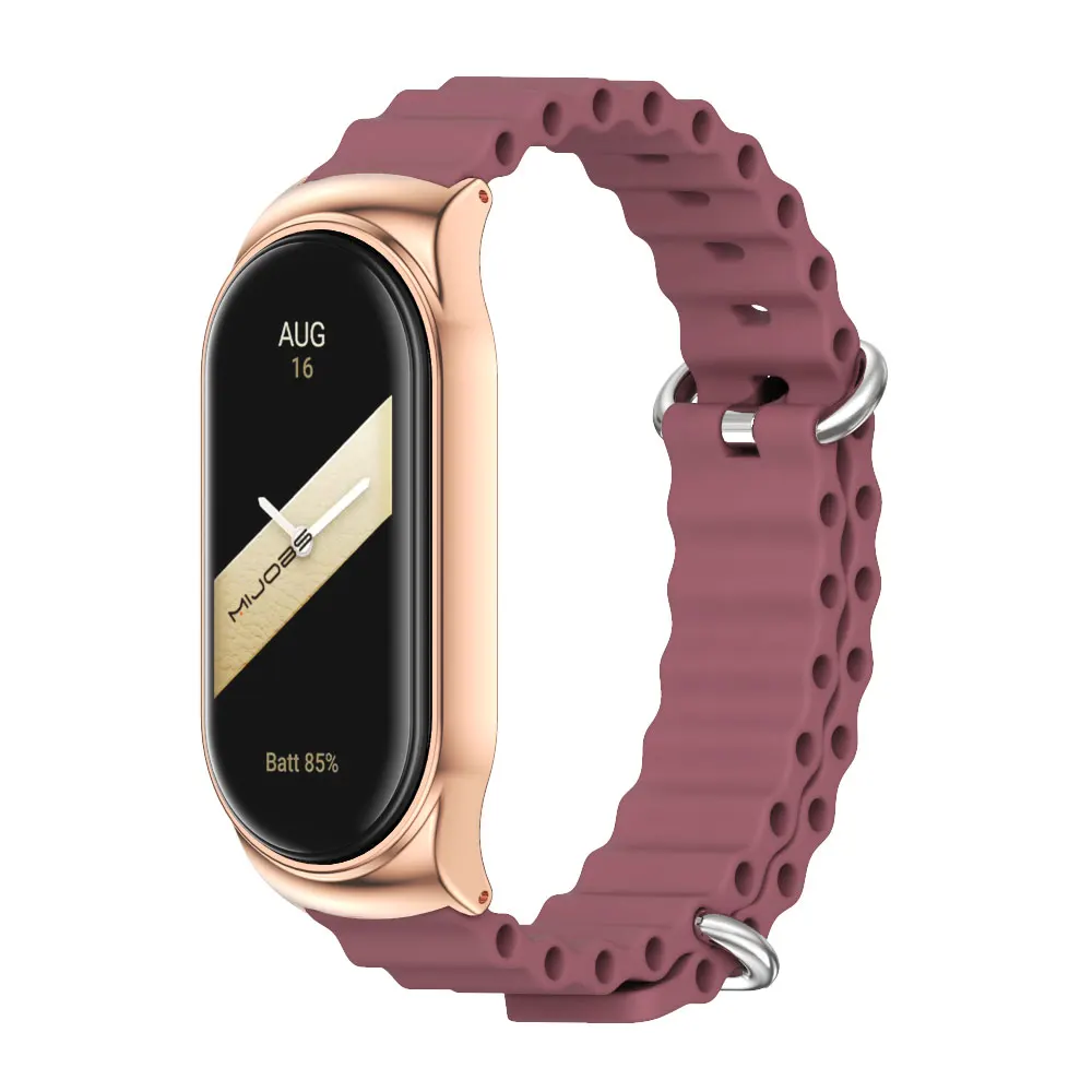 Armband für Mi Band 10 9 8 7 6 5 Silikon-Armband für Mi Band 10 Uhrenarmband für Mi Band 9 Smartband Ersatzband